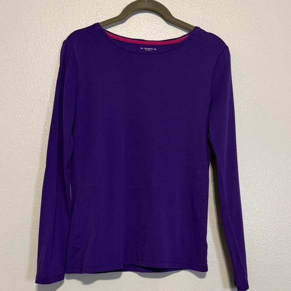 Talbots Tops - Talbots Deep Purple Long-Sleeve Crewneck Top